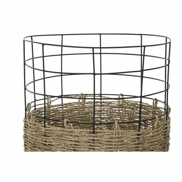 Korisetti DKD Home Decor Metalli Siirtomaatyylinen Juutti (35 x 35 x 45 cm)