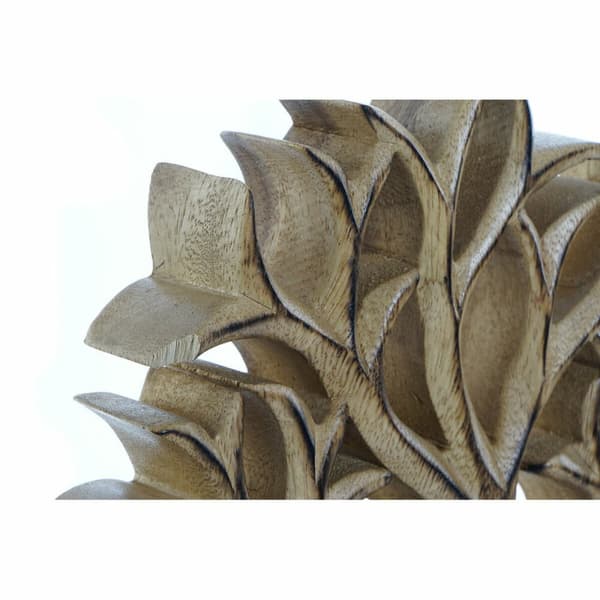 Koristehahmo DKD Home Decor 25 x 4 x 30 cm Luonnollinen Puut (1 osaa)