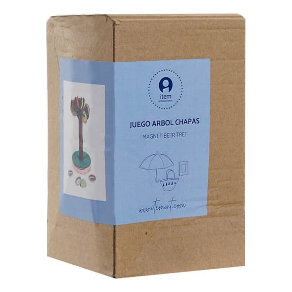Træspil DKD Home Decor Brun Grøn polypropylen Plastik 9,5 x 9,5 x 15,5 cm