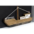 Miniatyrbillede 3 af 4: Dekorativ figur DKD Home Decor Hvid Brun Barco 40 x 3,5 x 20 cm