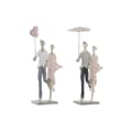Miniatyrbillede 1 af 3: Dekorativ figur DKD Home Decor Grå Pink 18 x 10 x 37 cm Par (2 enheder)
