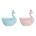 Miniatyrbillede 3 af 3: Bakke til småting DKD Home Decor Harpiks Aluminium Romantisk 23 x 14,3 x 23 cm (2 enheder)