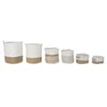 Miniatyrbild 2 av 4: Korg - set DKD Home Decor Vit Bomull Jute (45 x 45 x 54 cm) (6 Delar)
