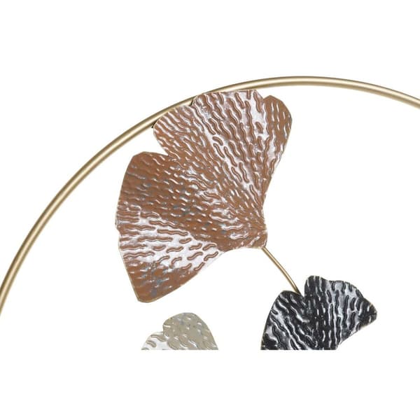 Vægdekoration DKD Home Decor Gylden Metal Terrakotta Blad af en plante (103,5 x 7 x 67 cm)