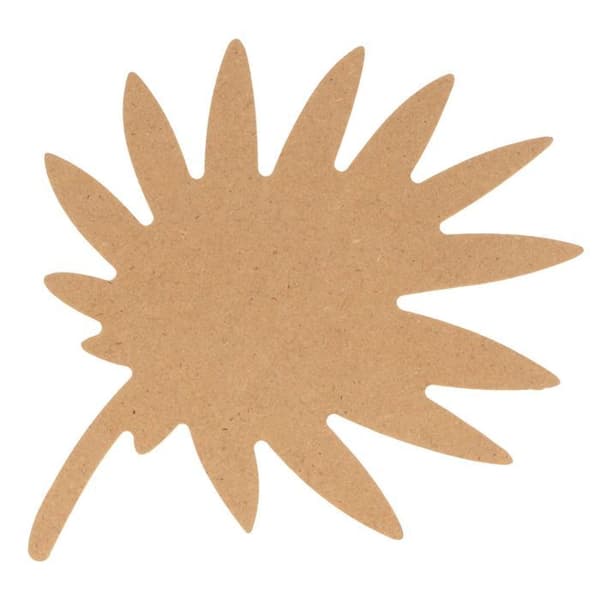 25 cm MDF trä palmblad