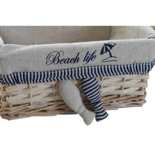 Korg - set DKD Home Decor 48 x 38 x 13 cm Polyester Spiraler (5 antal)