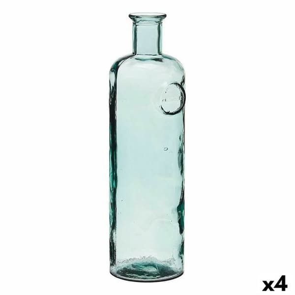 Flaska Stamp Transparent 14 x 44 x 13 cm Dekoration (4 antal)
