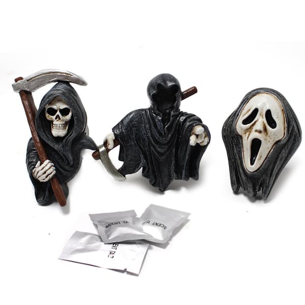 3 kpl God of Death -raikastaja auton tuuletusklipsien tarvikkeet Musta