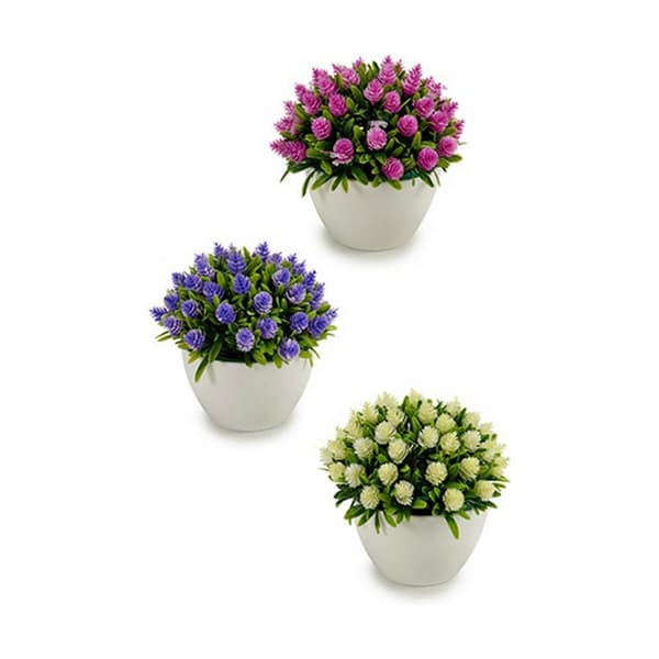 Dekorativ växt Ibergarden A16120-094 Plast Virágok 14 x 12,5 x 14 cm (12 antal)