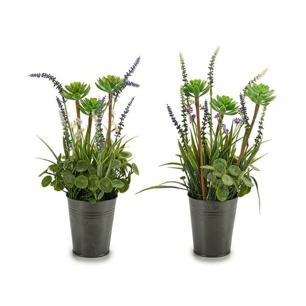 Dekorativ växt Ibergarden XD16-818 Metall Plast Lavendel 13 x 40 x 13 cm (12 antal)