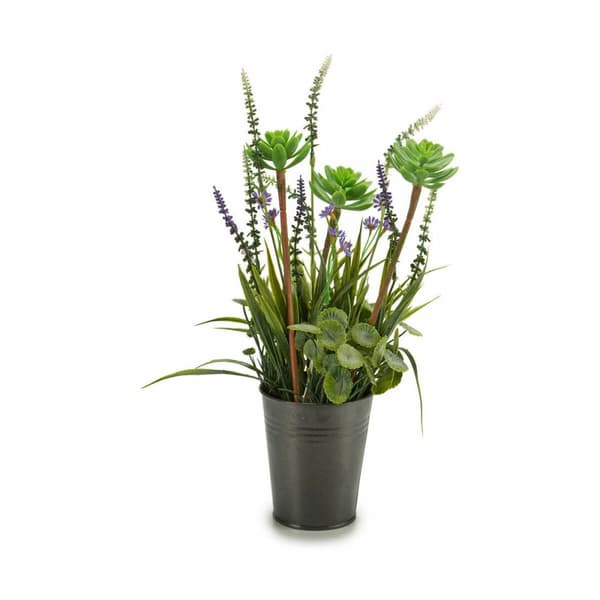Dekorativ växt Ibergarden XD16-818 Metall Plast Lavendel 13 x 40 x 13 cm (12 antal)