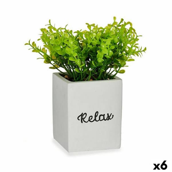 Koristekasvi Ibergarden HY2-39 Muovinen Sementti Levyt Pieni 13 x 18 x 13 cm (6 osaa)