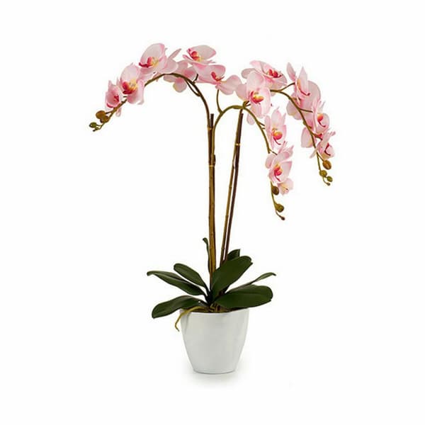 Koristekasvi Ibergarden A18124-71-3WH Muovinen Orkidea 40 x 77 x 35 cm (2 osaa)