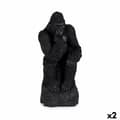 Miniatyrbild 1 av 2: Prydnadsfigur Gorilla Svart 20 x 45 x 20 cm (2 antal)