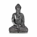 Pikkukuva 2 / 3: Koristehahmo Buddha Istuva Hopeinen 17 x 32,5 x 22 cm (4 osaa)