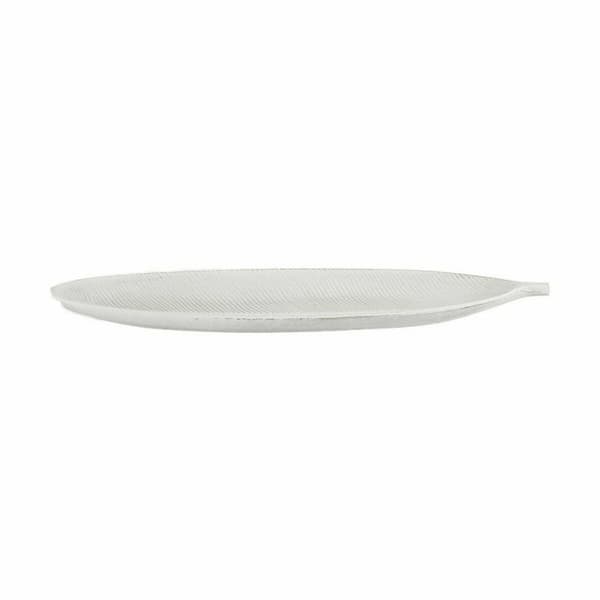 Borddekoration Gift Decor LH520815 Hvid Træ MDF 49 x 2,7 x 17,3 cm Indretning Blad af en plante (6 enheder)