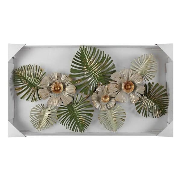 Vægdekoration Versa Floral Multifarvet 6,4 x 48,9 x 91,4 cm