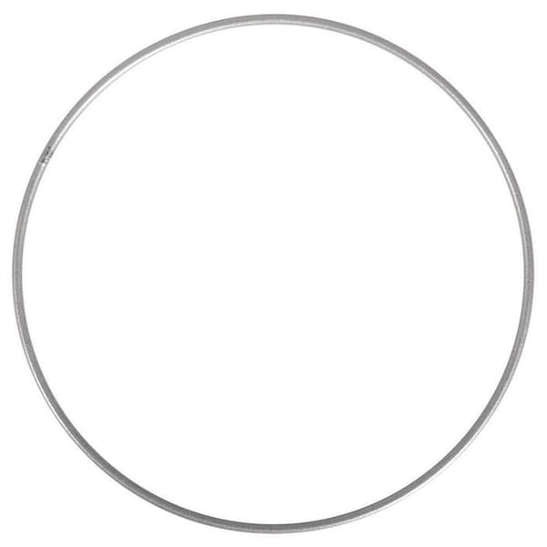 2 silvermetallringar Ø 25 cm