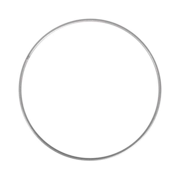 3 silvermetallringar Ø 20 cm