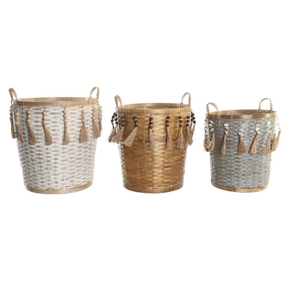 Korg - set DKD Home Decor Multicolour Bambu Boho 49 x 45 x 54 cm