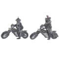 Pikkukuva 1 / 3: Koristehahmo Home ESPRIT Tumman harmaa Motoristi 24 x 15 x 29 cm (2 osaa)