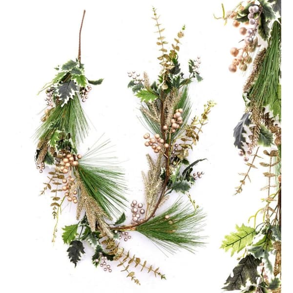 Julegirlander Flerfarget Champagne 150 cm