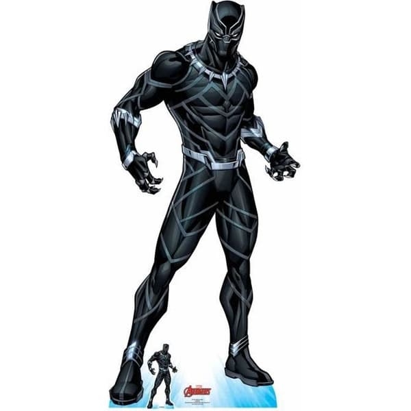 Pappfigur - Disney - Black Panther - Livsstorlek 184 CM - Ultralätt - Barnrumsinredning