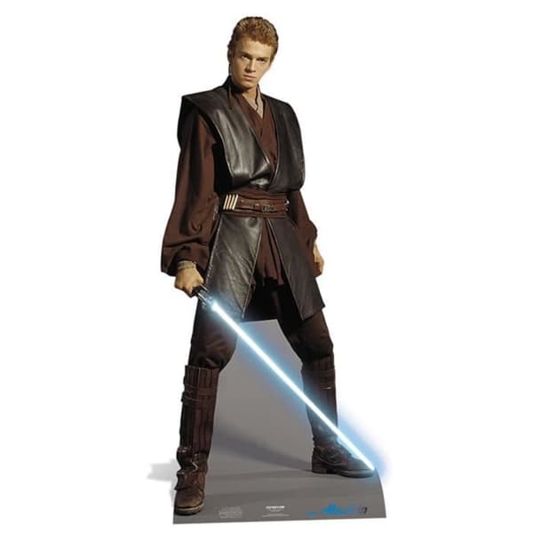 Kartongfigur - Star Wars - Anakin - Verklig storlek - 187 cm - Ultralätt - Barndekoration