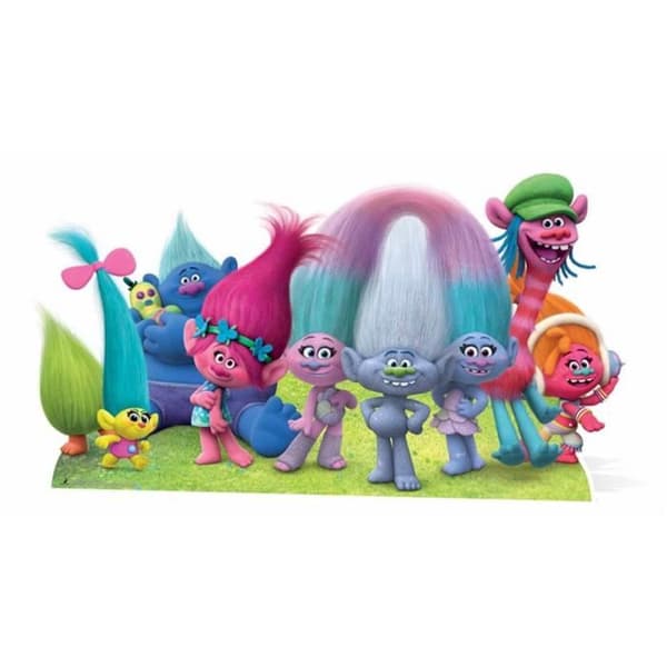 Figurin - Dreamworks - Trollgruppen - 81 cm - Flerfärgad - Festdekoration