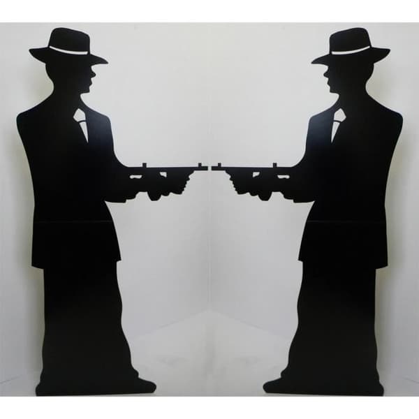 Pappersfigur - Gangster - Dubbelpaket - 185 cm - Samtida - Design