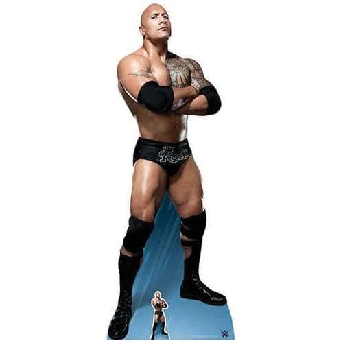 Star Cutouts Ltd Star Cutouts 'The Rock Arms Folded You Like Pate' Dwayne Johnson Cardboard Cutout, Flerfärgad