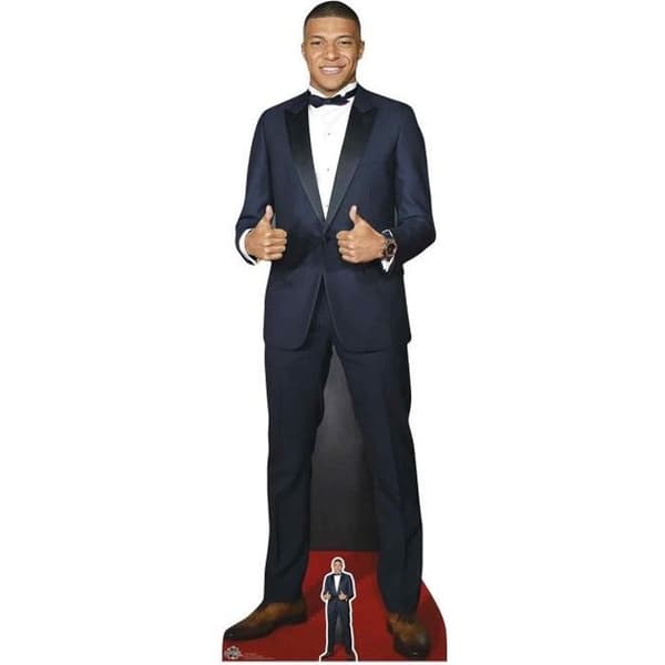 Pappfigur - Kylian Mbappé - Bravo - 180 cm - Inredning - Unisex