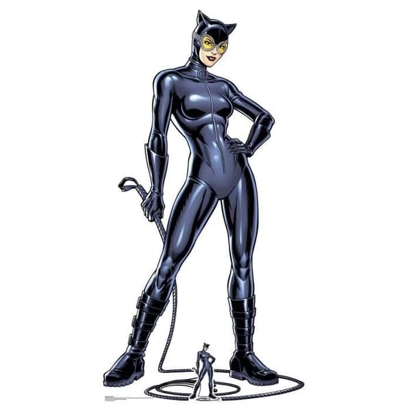 Catwoman Batman kartongfigur - Kan flyttas - Superlätt - Bra och original