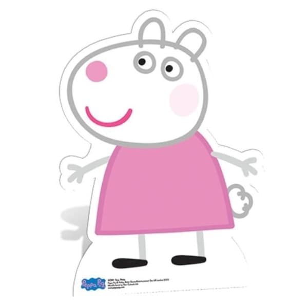 Figurin - Peppa Pig - Suzy Sheep - Höjd 78 cm - Ultralätt - Dekorativt för barn