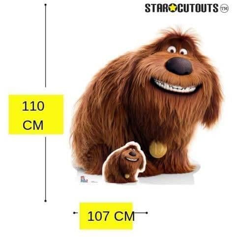 Star Cutouts Ltd Duke Big Dog Secret Life of Pets Livesize Kartong Cutout/Standup/Standup Höjd 110cm Bredd