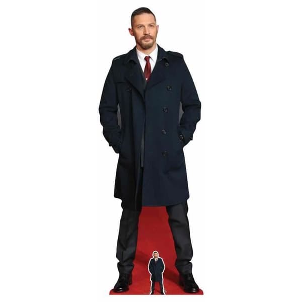 Pappersfigur - Tom Hardy - 177 cm - Svart kappa - Inredningsdekoration - Unisex
