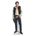 Miniatyrbild 1 av 2: Han Solo Star Wars kartongfigur i naturlig storlek - Star Wars varumärke - Höjd 183 cm - Vit - För barn