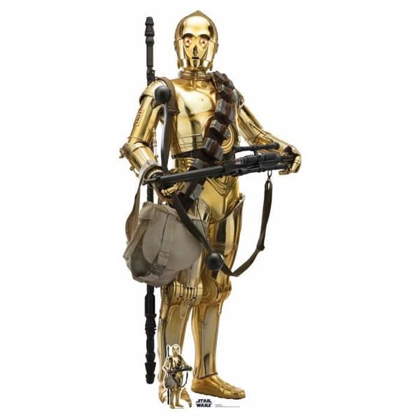 Star Wars kartongfigur C-3PO (The Rise of Skywalker) 176 cm