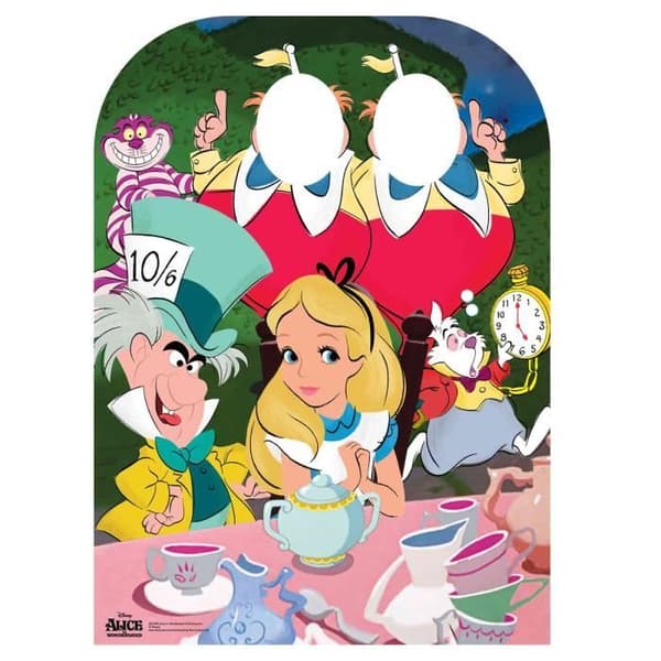 Kartongfigur - Disney - Tea Party - 131 cm - Flerfärgad - Festdekoration