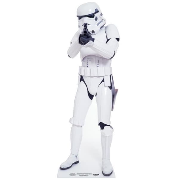 Figurin - Star Wars - Stormtrooper - Verklig storlek - 183 cm - Ultralätt - Rumsdekoration