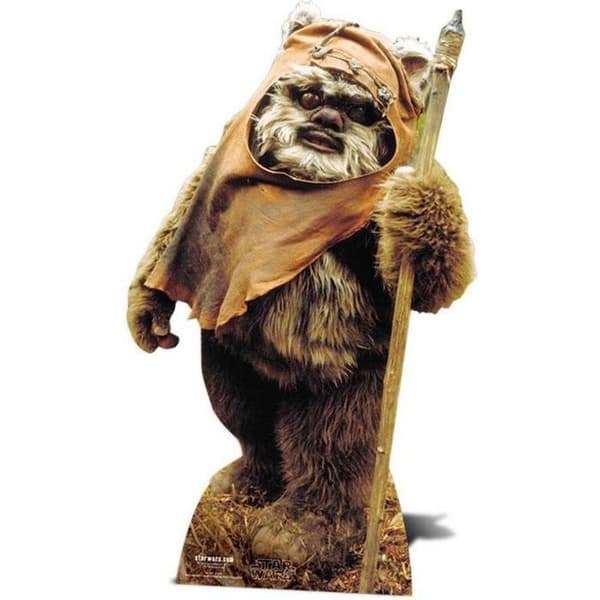 Star Wars Ewok kartongfigur i naturlig storlek - Flerfärgad