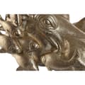 Miniatyrbillede 2 af 4: Dekorativ figur Home ESPRIT Sort Gylden Flodhest 33 x 21,5 x 45 cm