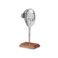 Miniatyrbillede 2 af 3: Dekorativ figur Ansigt Sølvfarvet Træ Metal 16 x 34 x 10 cm