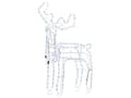 Miniatyrbillede 1 af 9: LED-dekoration hvid 94 cm jern plastik LED-lys bevægeligt rensdyr Julepynt udendørs indendørs traditionel
