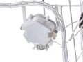 Miniatyrbillede 8 af 9: LED dekorativ hvid 53 cm jern plastik LED lys bevægelig skovsneppe juledekoration udendørs indendørs traditionel