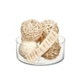 Miniatyrbillede 3 af 3: Set of Decorative Balls Hvid Brun (12 enheder)