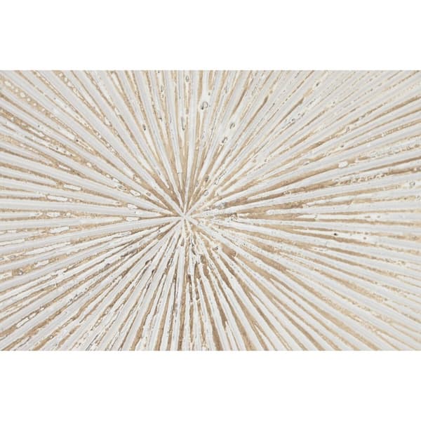 Vægdekoration Home ESPRIT Hvid Indianer mand Ældet overflade 120 x 5 x 120 cm