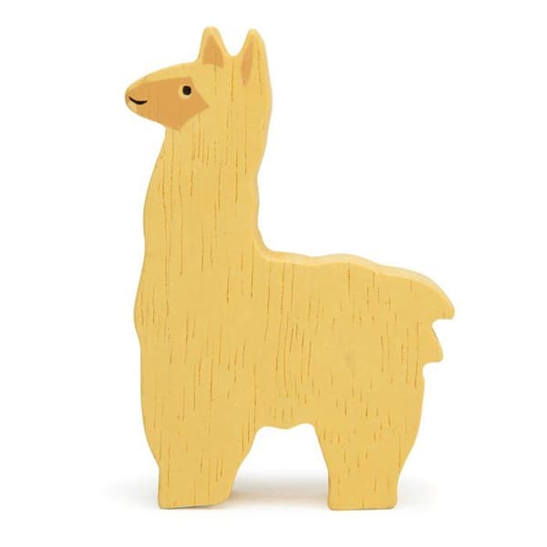 Tender Leaf Toys alpaca junior 8 cm trägul