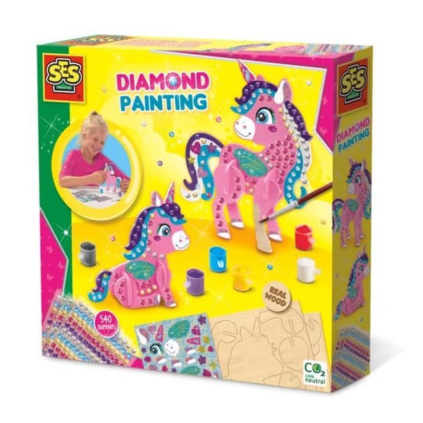 Diamantmålarset - SES CREATIVE - 3D Ekorre - Multicolor - För barn - 5 år och uppåt