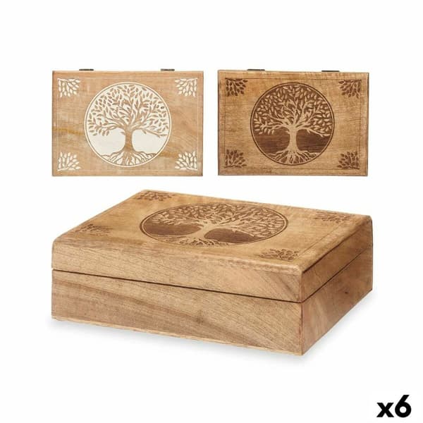 Koristerasia Mangopuu 25,5 x 8 x 17,4 cm (6 osaa) Elämän puu